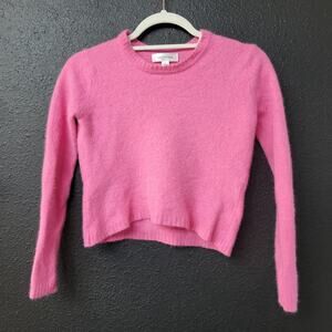 Isaac Mizrahi for Target Pink Fuzzy Knit Sweater Size Large